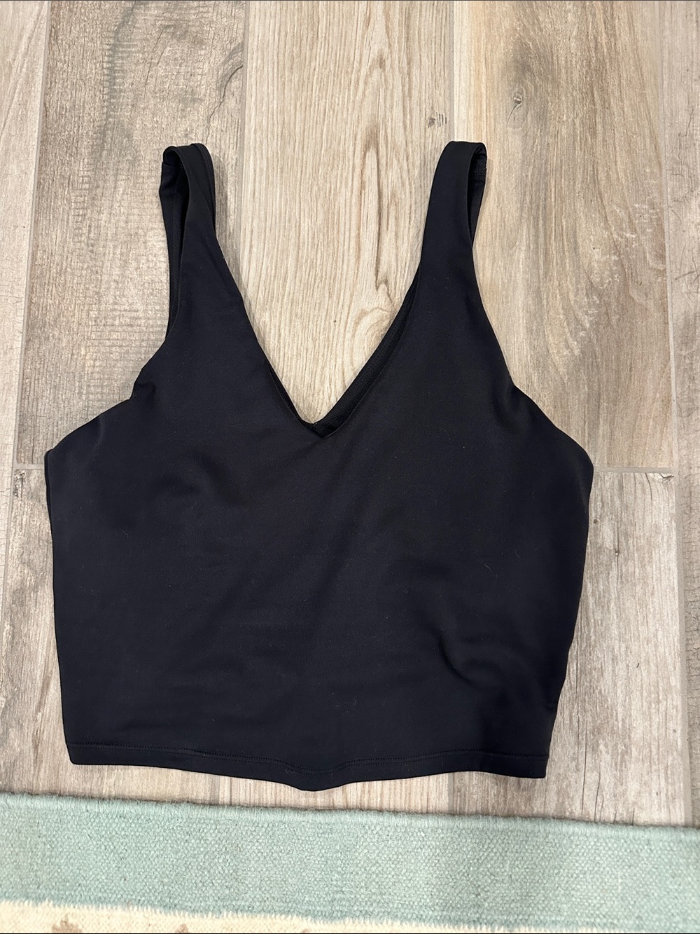 Target Black V-Neck Cropped Tank Top - Women